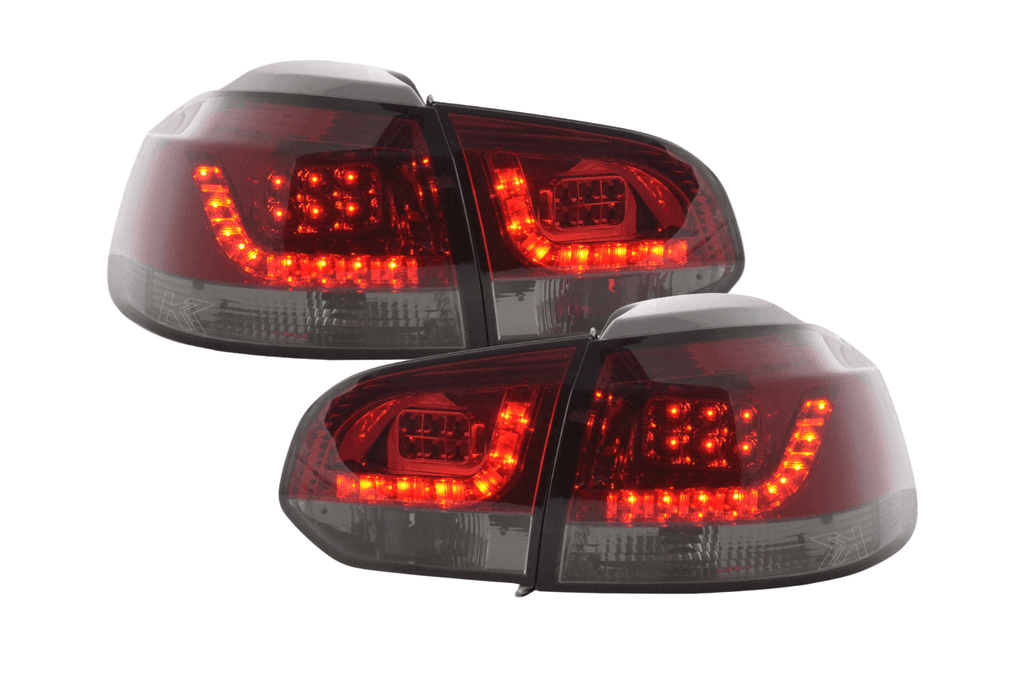 VW Golf MK6 GTI LED Red Smoked Tail Lights V2 (2008-2014)