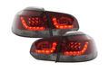 VW Golf MK6 GTI LED Red Smoked Tail Lights V2 (2008-2014)