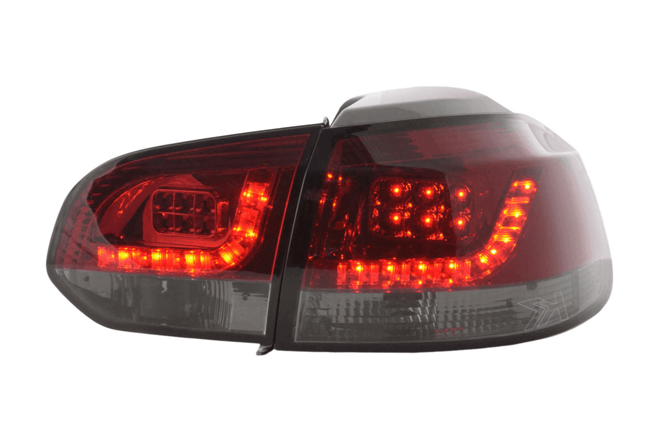 VW Golf MK6 GTI LED Red Smoked Tail Lights V2 (2008-2014)
