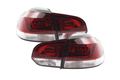 VW Golf MK6 GTI LED Red Tail Lights V2 (2008-2014)