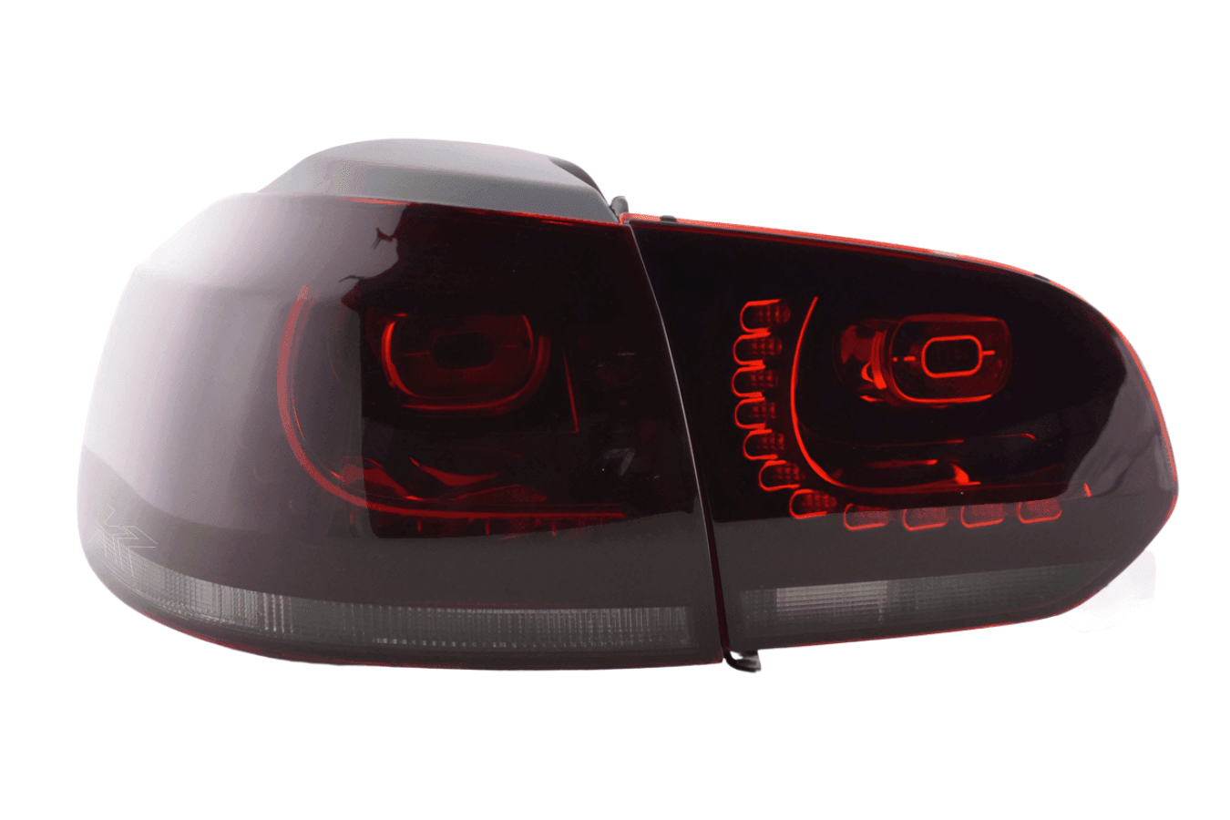 VW Golf MK6 GTI Red/Smoked - R Look - Upgrade Tail Lights (2008-2014)