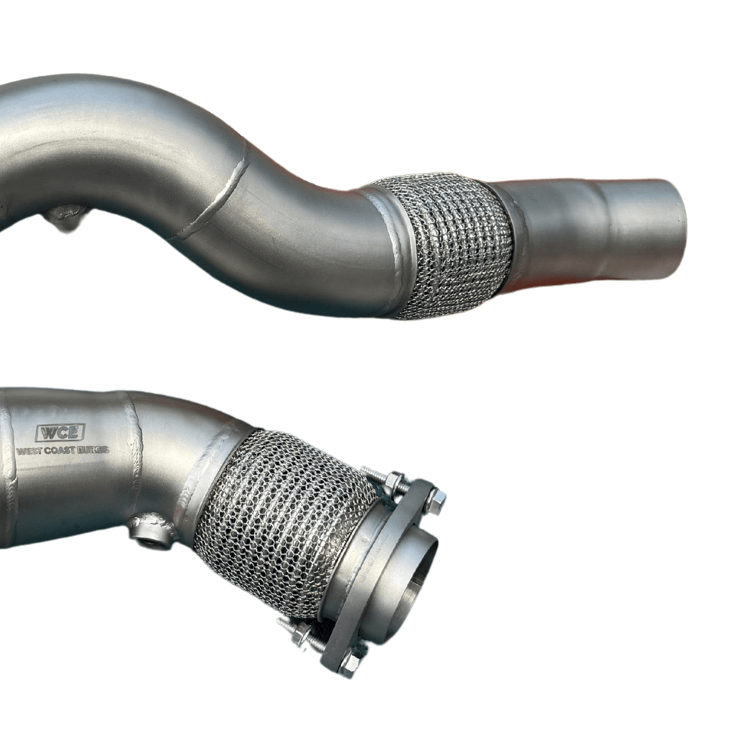 WCE S55 Downpipes w/ Flex Section - F80 M3 / F82 M4 / F87 M2C