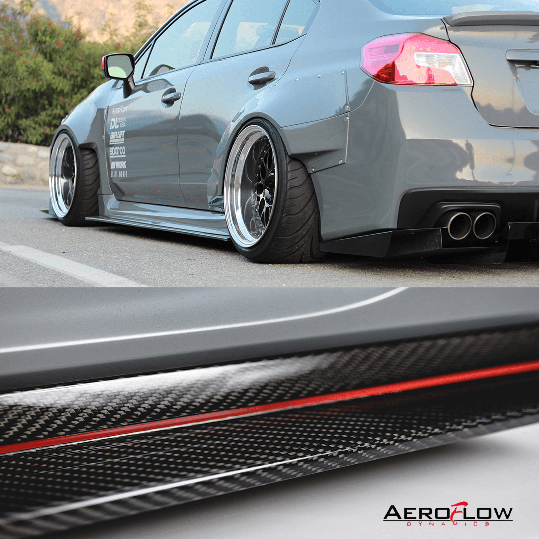 2015 - 2021 Subaru Wrx/Sti Side Skirt Extension (Carbon Fiber)